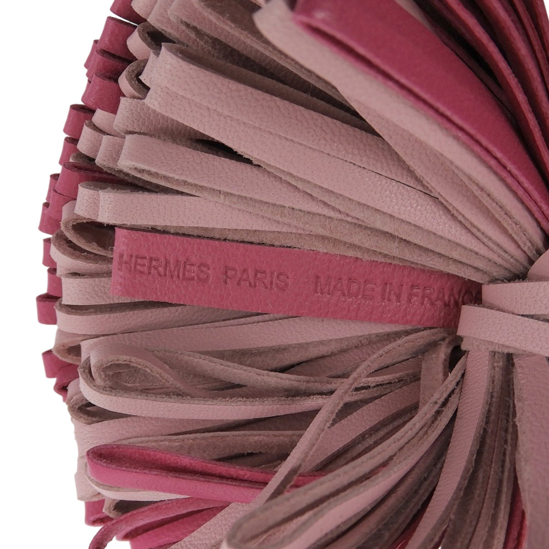 Excellent HERMES Bag charm Carmen Key ring pink Anyo Miro Women