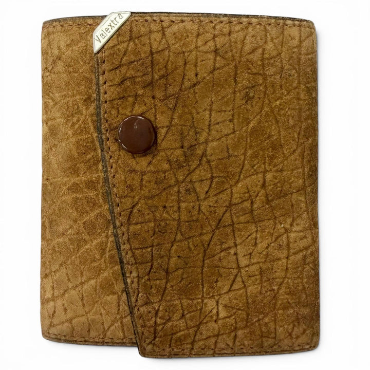 Excellent Valextra Key holder Hippopotamus Leather Tri-fold