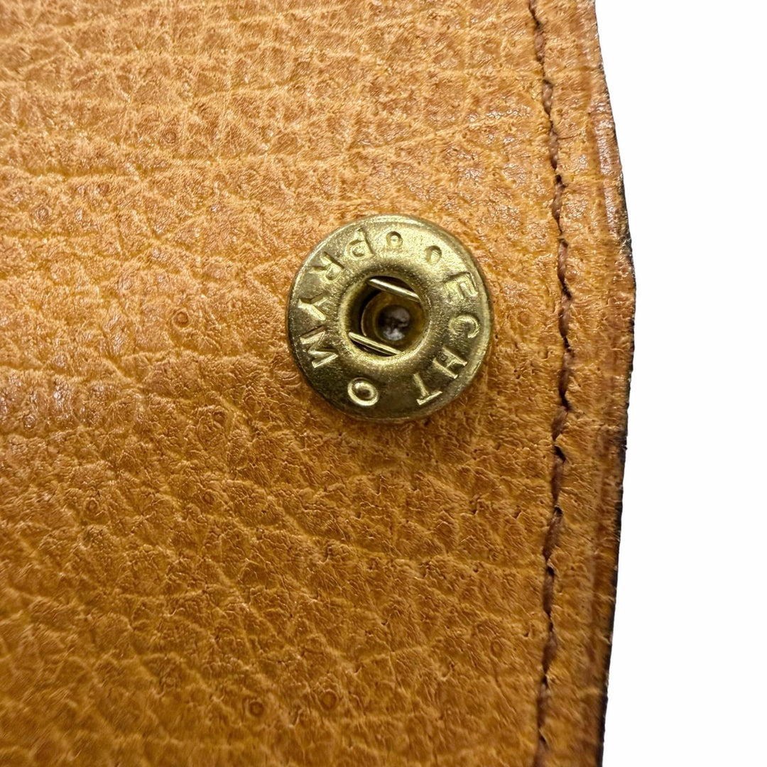 Excellent Valextra Key holder Hippopotamus Leather Tri-fold