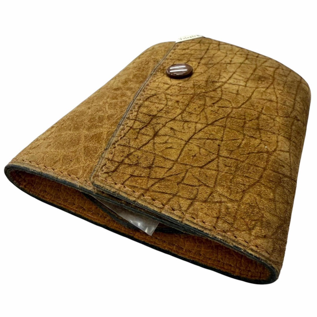 Excellent Valextra Key holder Hippopotamus Leather Tri-fold