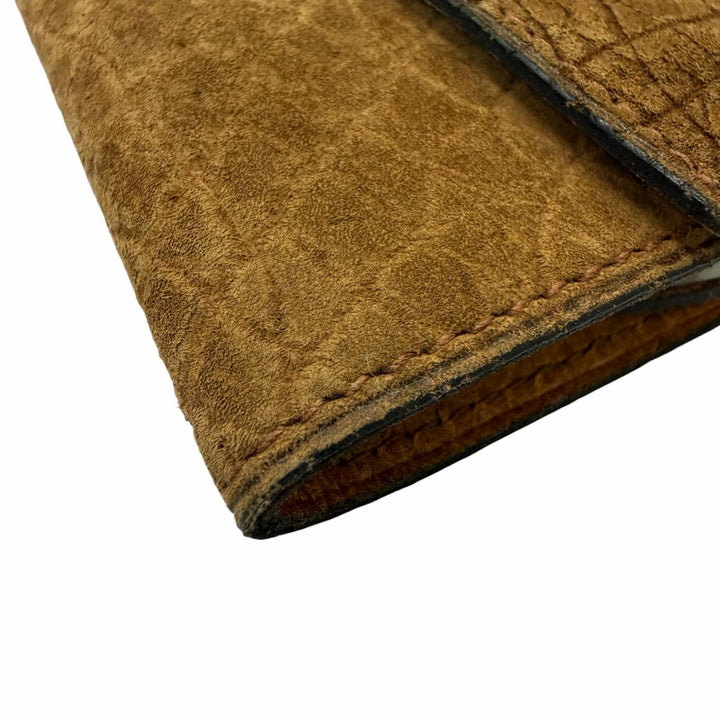 Excellent Valextra Key holder Hippopotamus Leather Tri-fold