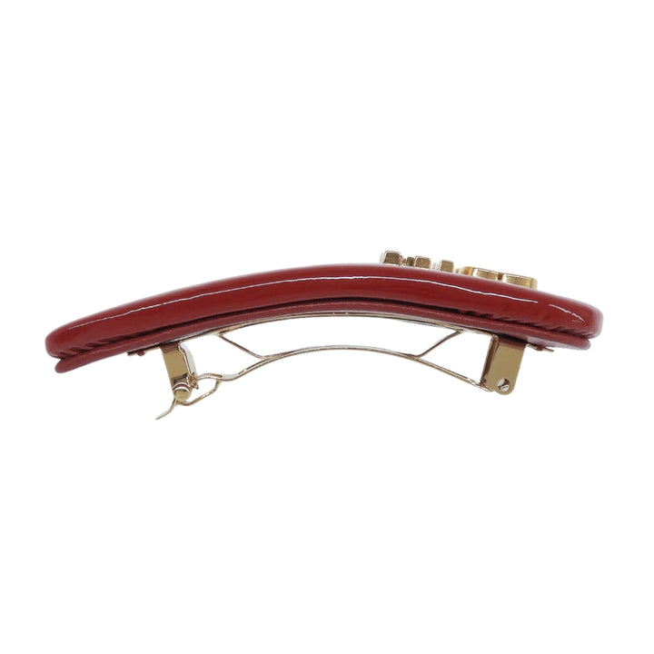 Excellent MIUMIU Valletta logo Red Patent leather Women 5IF092