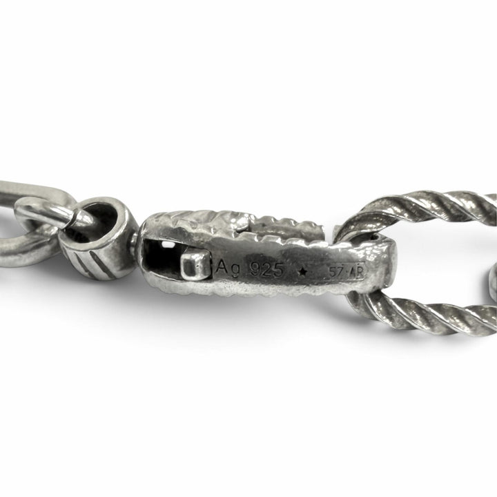 Great GUCCI Necklace Ouroboros Silver AG925 mens