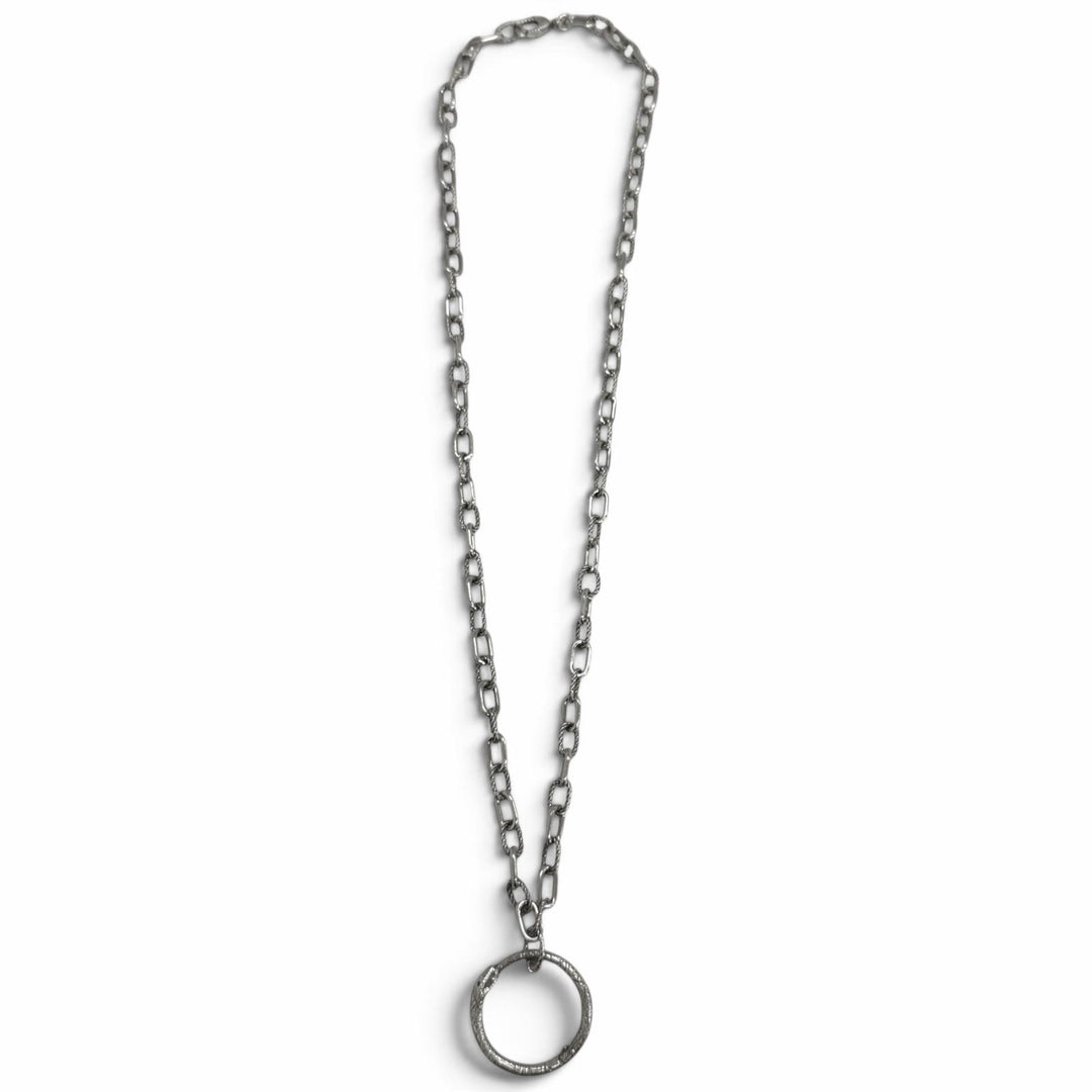 Great GUCCI Necklace Ouroboros Silver AG925 mens