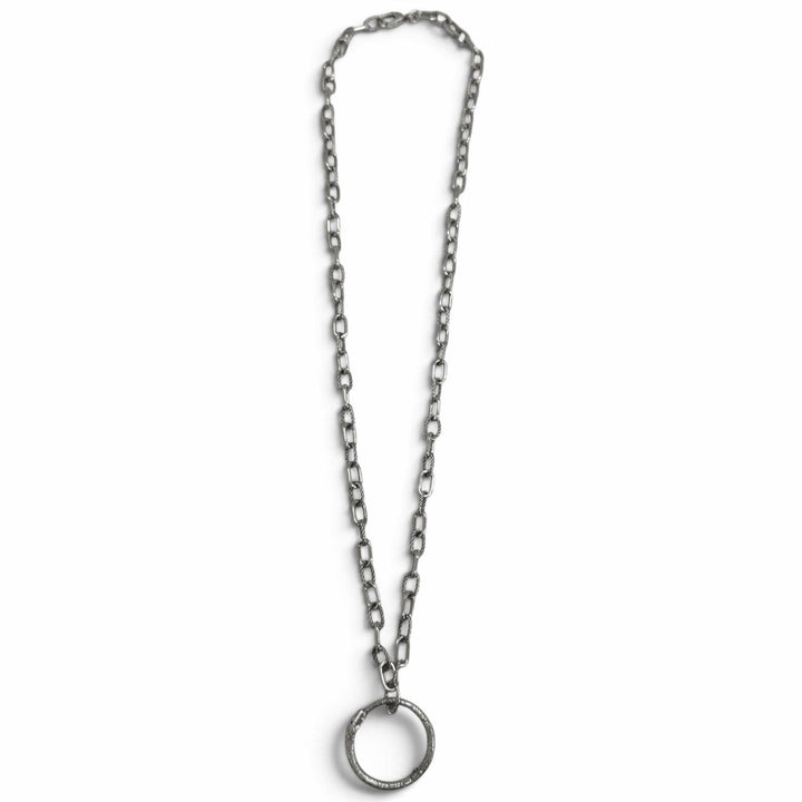Great GUCCI Necklace Ouroboros Silver AG925 mens