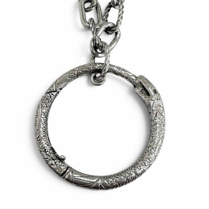 Great GUCCI Necklace Ouroboros Silver AG925 mens