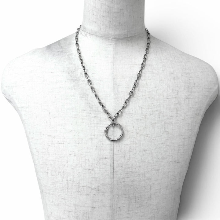 Great GUCCI Necklace Ouroboros Silver AG925 mens