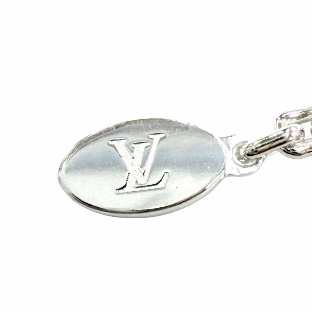 Excellent LOUIS VUITTON Necklace Lockit Felix Lee Silver AG925 mens J76312