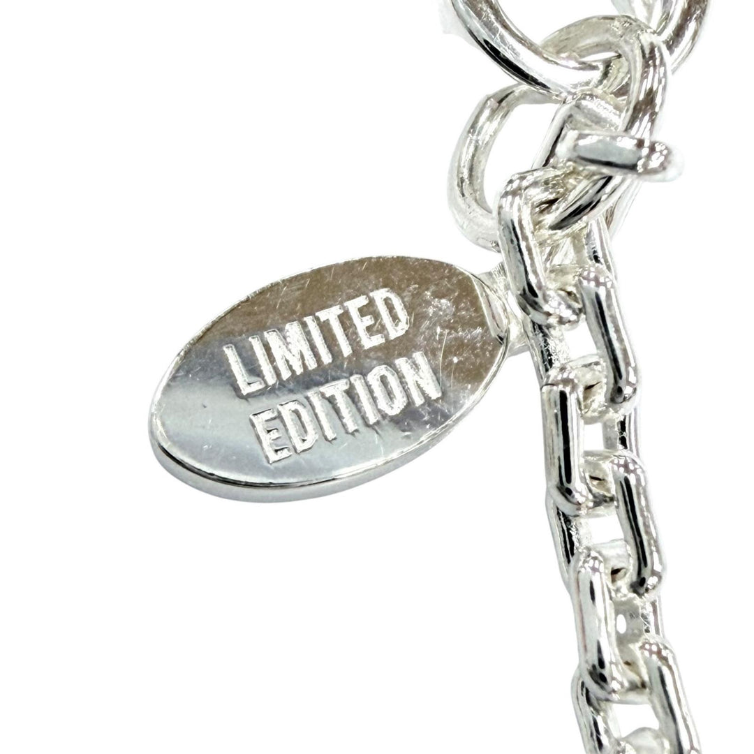 Excellent LOUIS VUITTON Necklace Lockit Felix Lee Silver AG925 mens J76312