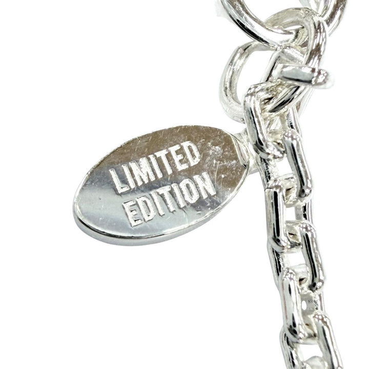 Excellent LOUIS VUITTON Necklace Lockit Felix Lee Silver AG925 mens J76312