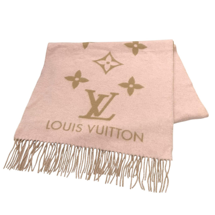 Excellent LOUIS VUITTON Scarf muffler reykjavik cashmere Women M78908