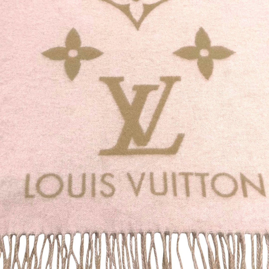 Excellent LOUIS VUITTON Scarf muffler reykjavik cashmere Women M78908