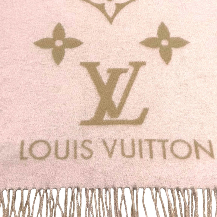 Excellent LOUIS VUITTON Scarf muffler reykjavik cashmere Women M78908