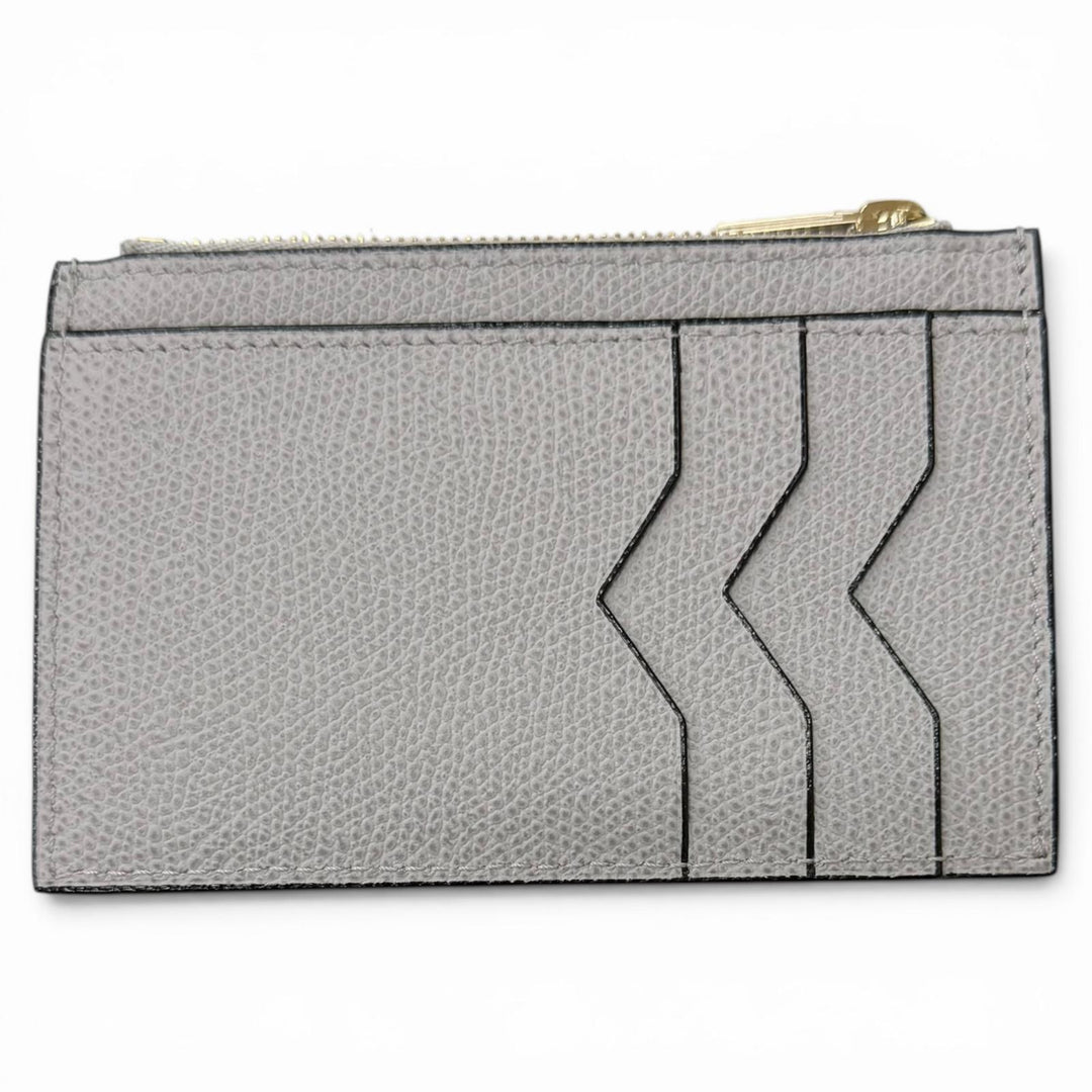 Pristine Valextra Coin case Fragment case Card Case gray Cowhide mens MP9780