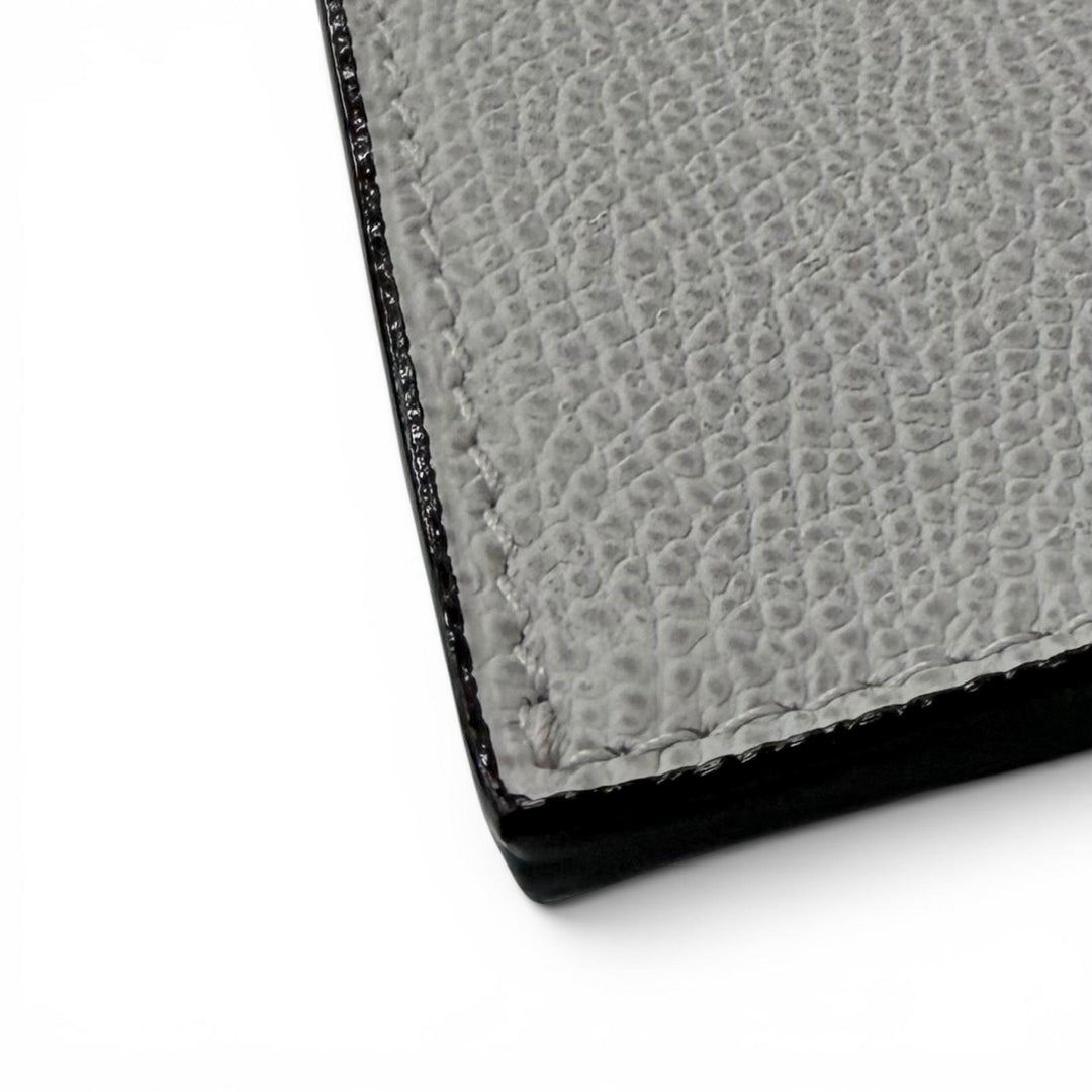 Pristine Valextra Coin case Fragment case Card Case gray Cowhide mens MP9780