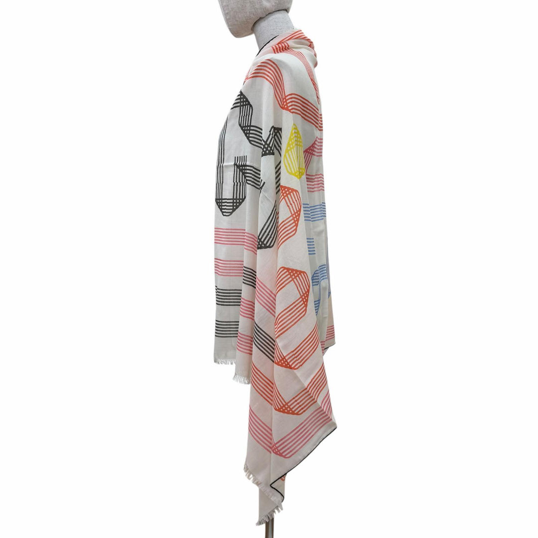 Pristine HERMES scarf Rectangle cashmere Women