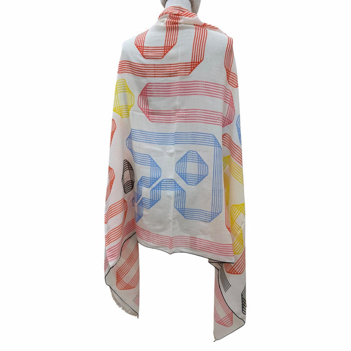 Pristine HERMES scarf Rectangle cashmere Women