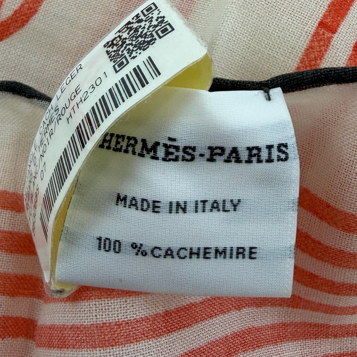 Pristine HERMES scarf Rectangle cashmere Women