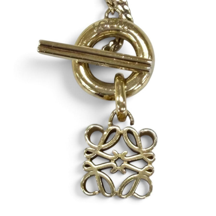 Fair LOEWE Necklace Current product Anagram cylinder gold AG925 Women