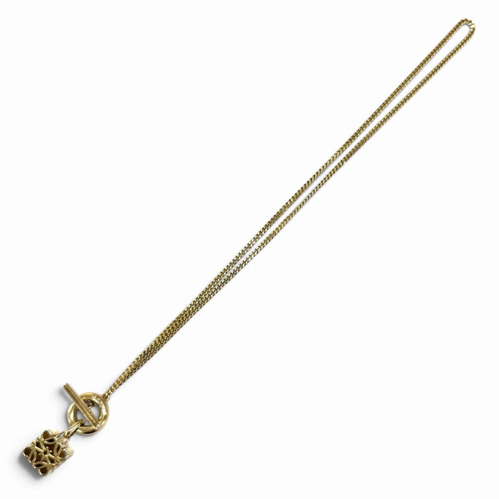 Fair LOEWE Necklace Current product Anagram cylinder gold AG925 Women