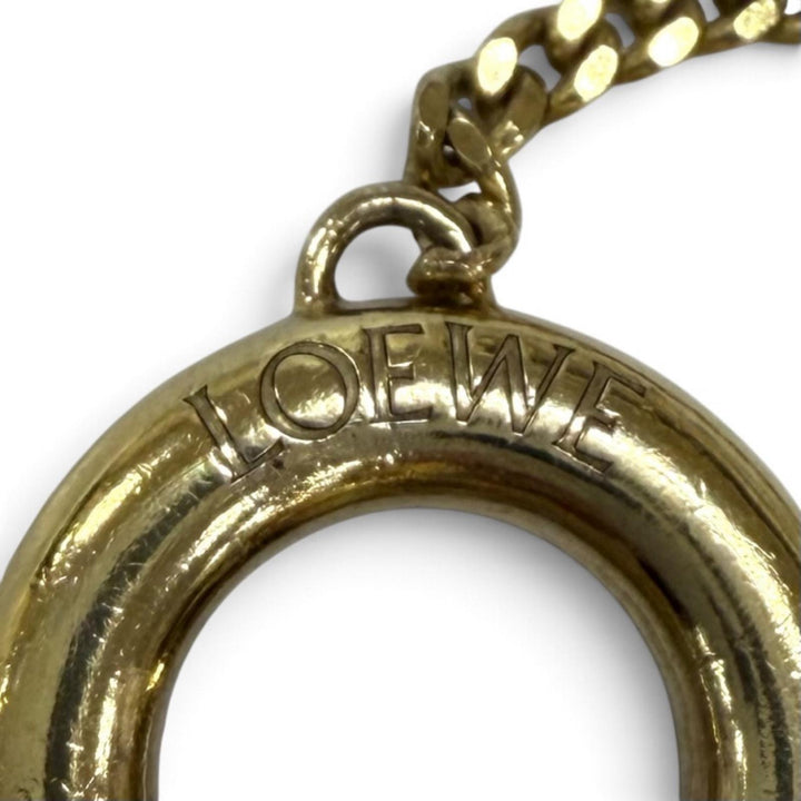 Fair LOEWE Necklace Current product Anagram cylinder gold AG925 Women