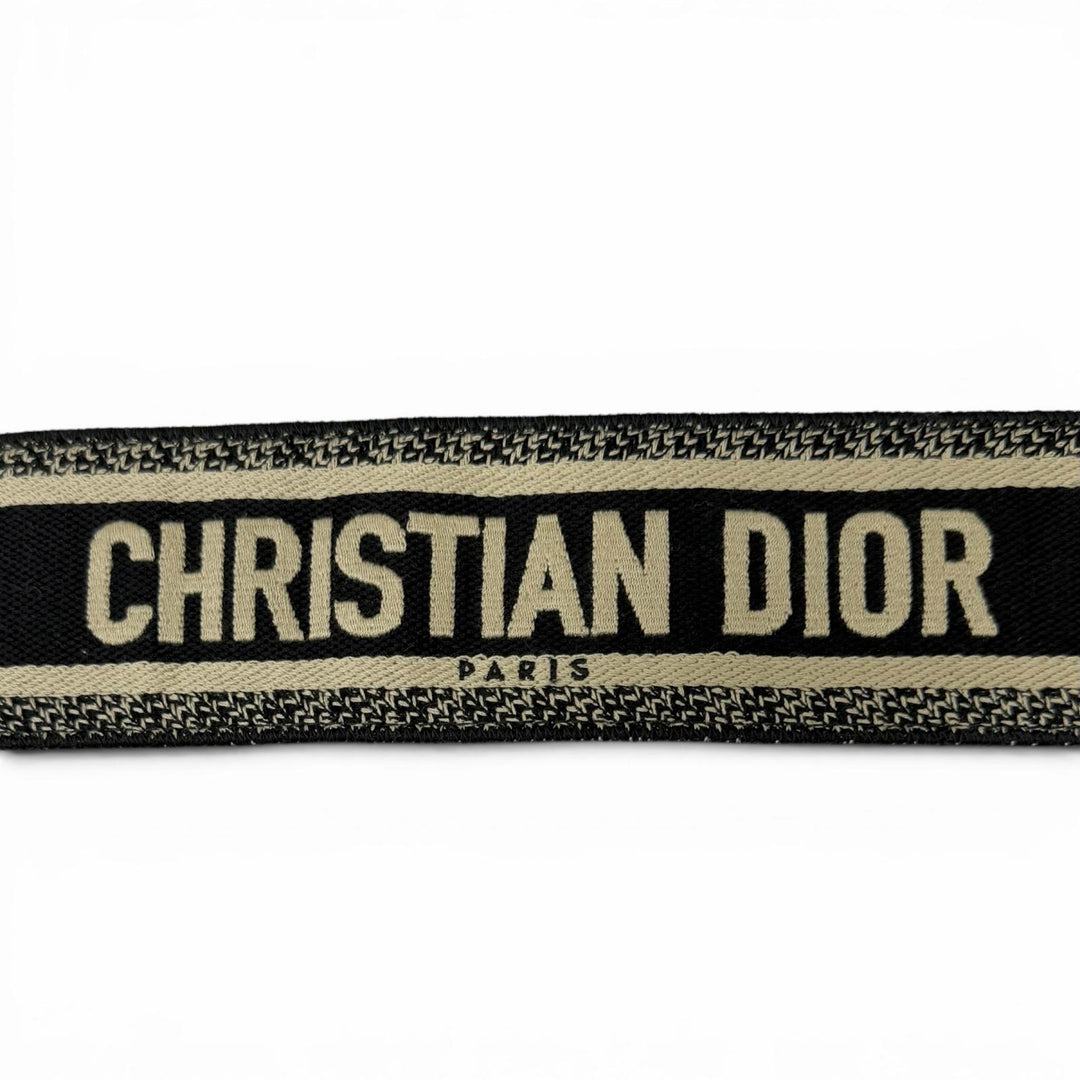 Great DIOR Shoulder strap Christian Dior Paris logo embroidery
