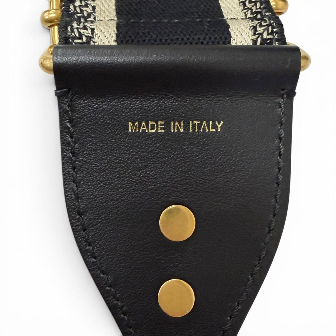 Great DIOR Shoulder strap Christian Dior Paris logo embroidery