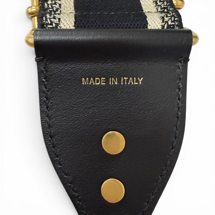 Great DIOR Shoulder strap Christian Dior Paris logo embroidery