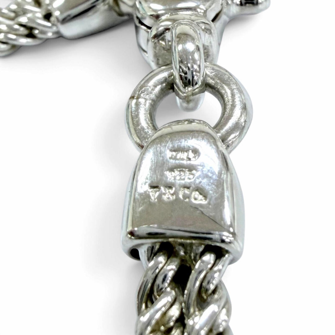 Excellent TIFFANY&Co. Double Heart Bracelet combination Silver 925 Women