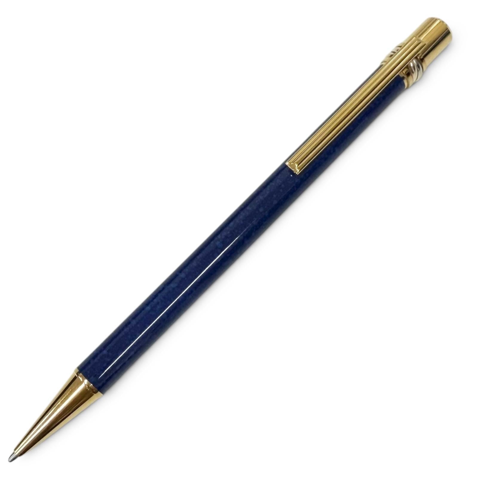 Cartier　パシャトリニティ初期モデル ボールペン青インク Great Cartier Ballpoint pen Must de Cartier Trinity Blue Marble