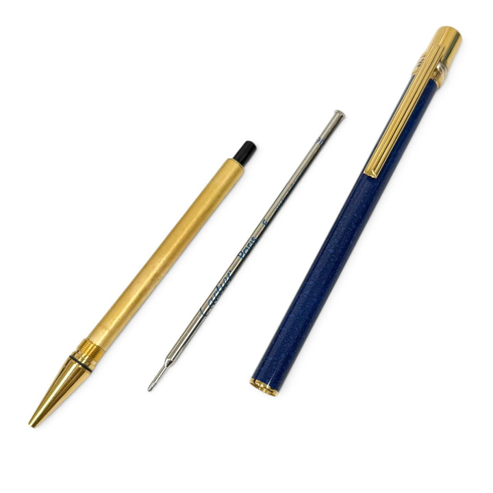 Great Cartier Ballpoint pen Must de Cartier Trinity Blue Marble mens