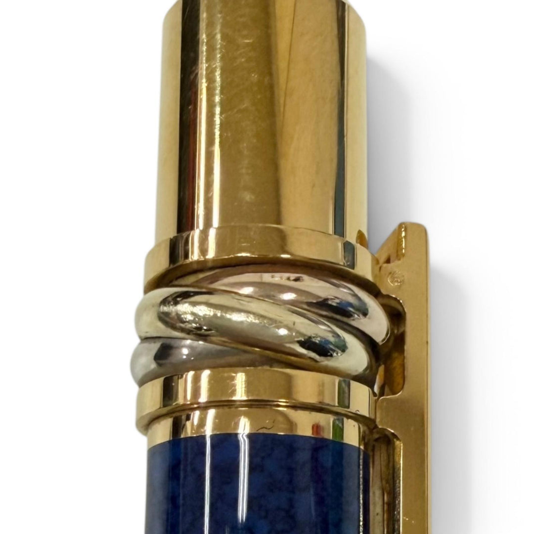 Great Cartier Ballpoint pen Must de Cartier Trinity Blue Marble mens