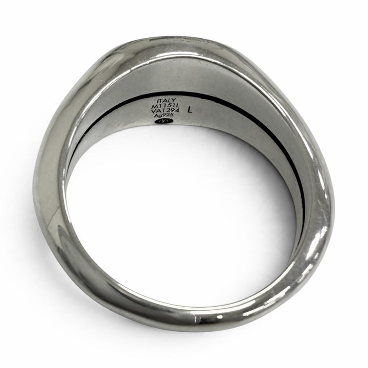Excellent LOUIS VUITTON Ring LV Tailor Silver AG925 mens