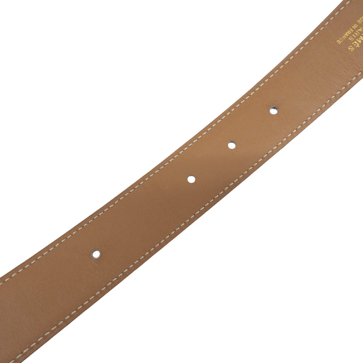 Great HERMES belt Constance Reversible Leather black leather Women