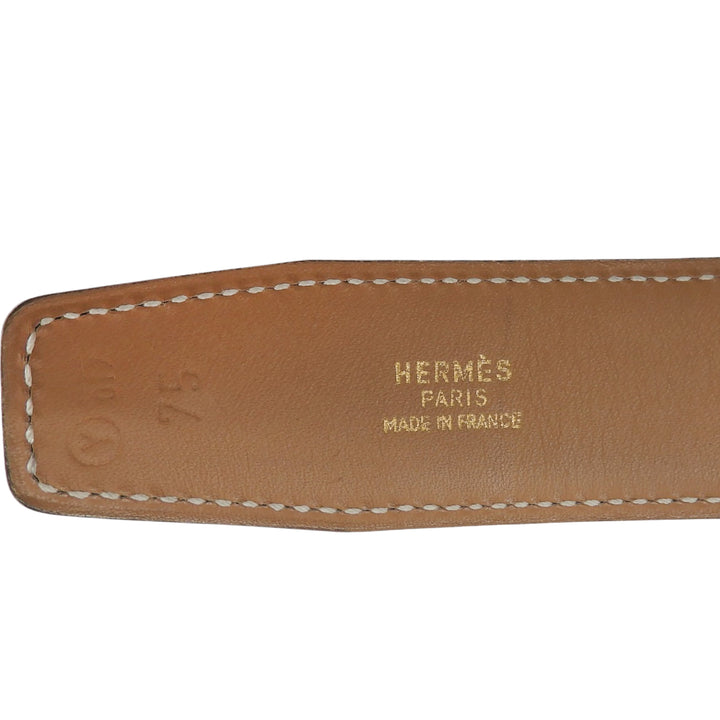 Great HERMES belt Constance Reversible Leather black leather Women