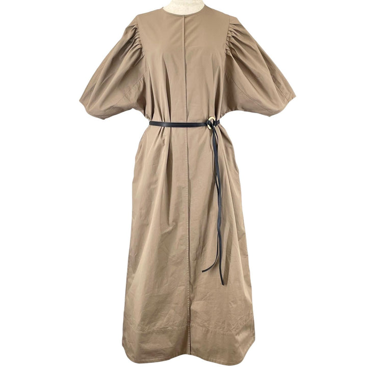 Excellent ebure one piece Satin Dress with Belt, Short Sleeves cotton 4010300204