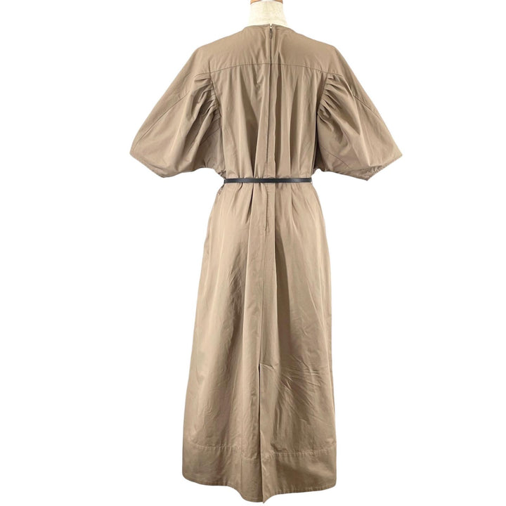 Excellent ebure one piece Satin Dress with Belt, Short Sleeves cotton 4010300204