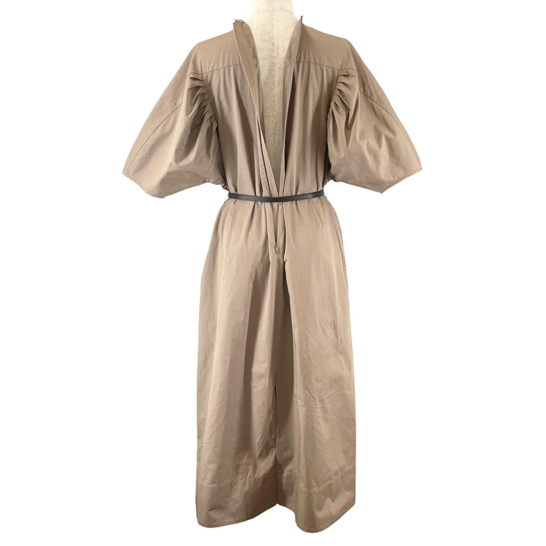 Excellent ebure one piece Satin Dress with Belt, Short Sleeves cotton 4010300204