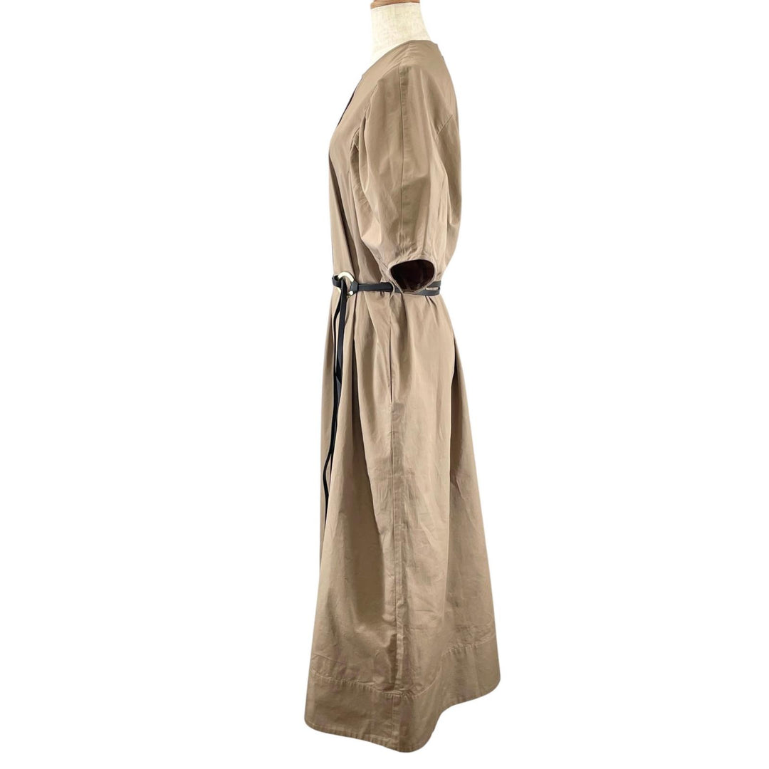 Excellent ebure one piece Satin Dress with Belt, Short Sleeves cotton 4010300204