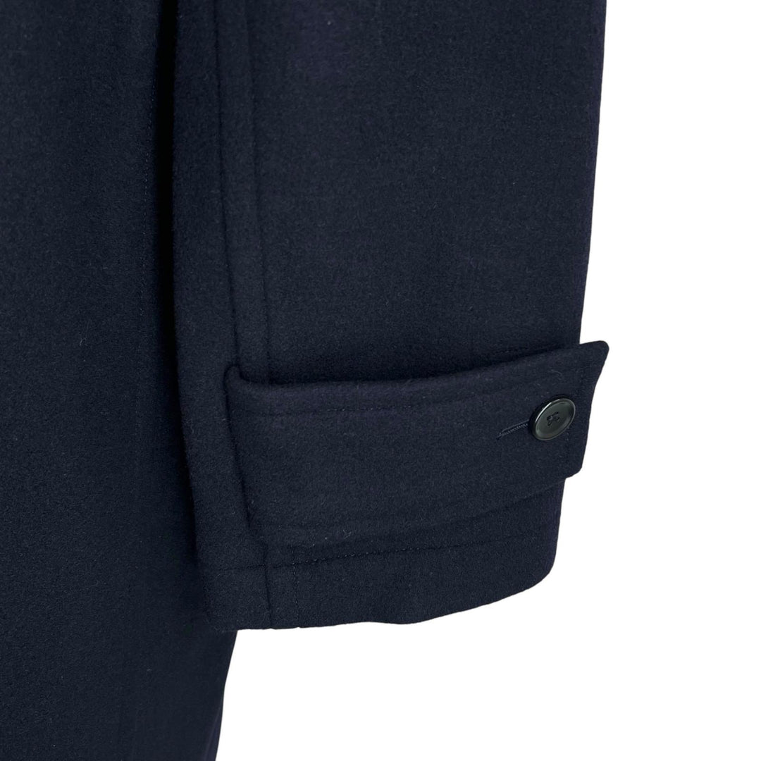 Excellent Brooks Brothers Duffel coat Toggle button, with hood Navy wool mens XS