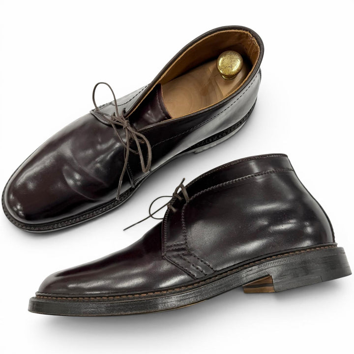 Great ALDEN Ankle boots Lace-up Chukka Boots Burgundy Cordovan mens 7.5