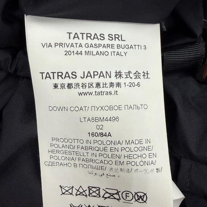 Very Good TATRAS down coat POLITEAMA Logo patch Hooded Double zip LTA8BM4496