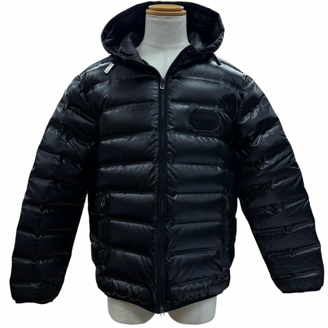 Pristine EMPORIO ARMANI Down jacket black polyester mens 52