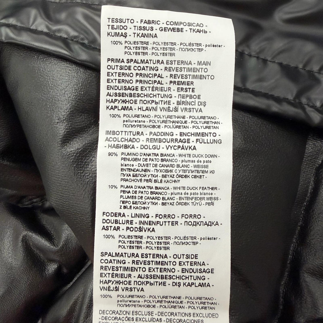 Pristine EMPORIO ARMANI Down jacket black polyester mens 52
