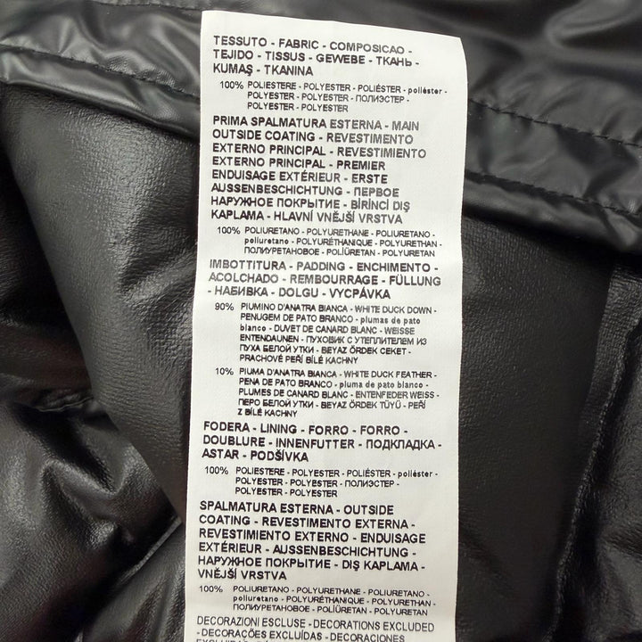 Pristine EMPORIO ARMANI Down jacket black polyester mens 52