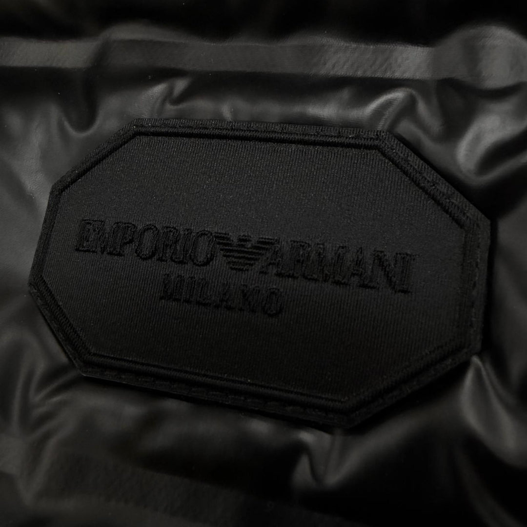 Pristine EMPORIO ARMANI Down jacket black polyester mens 52
