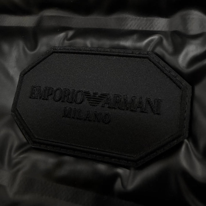 Pristine EMPORIO ARMANI Down jacket black polyester mens 52