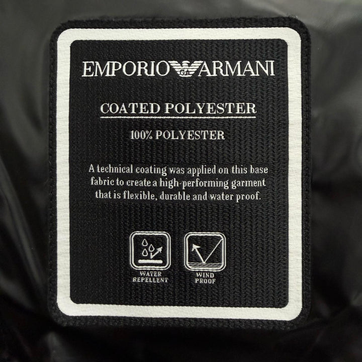 Pristine EMPORIO ARMANI Down jacket black polyester mens 52