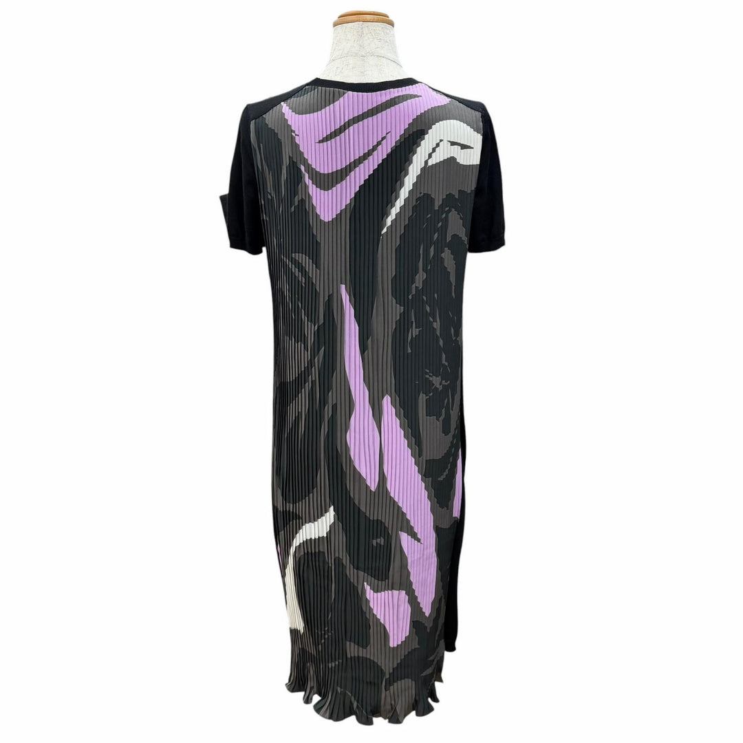 Excellent Christian Dior one piece All-over print pleated panel 42 6C24641AM555
