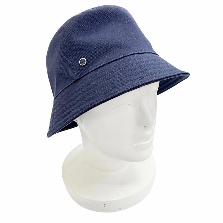 Excellent HERMES hat EDEN Serie Parts Bucket Hat Navy cotton Women 57